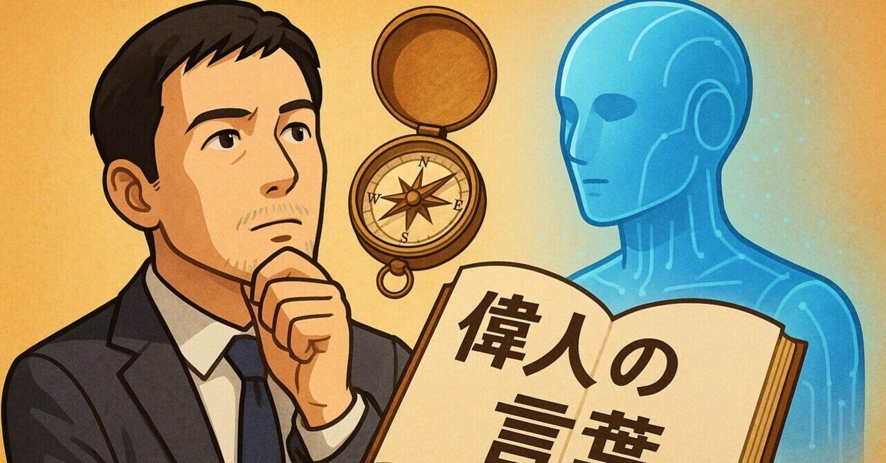 AIを相棒にする私が、それでも「偉人の言葉」をコンパスにする理由｜POP MARKETER