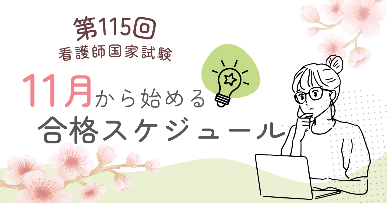 [Roadmap to Passing] National Exam Study Schedule Starting in November ...
