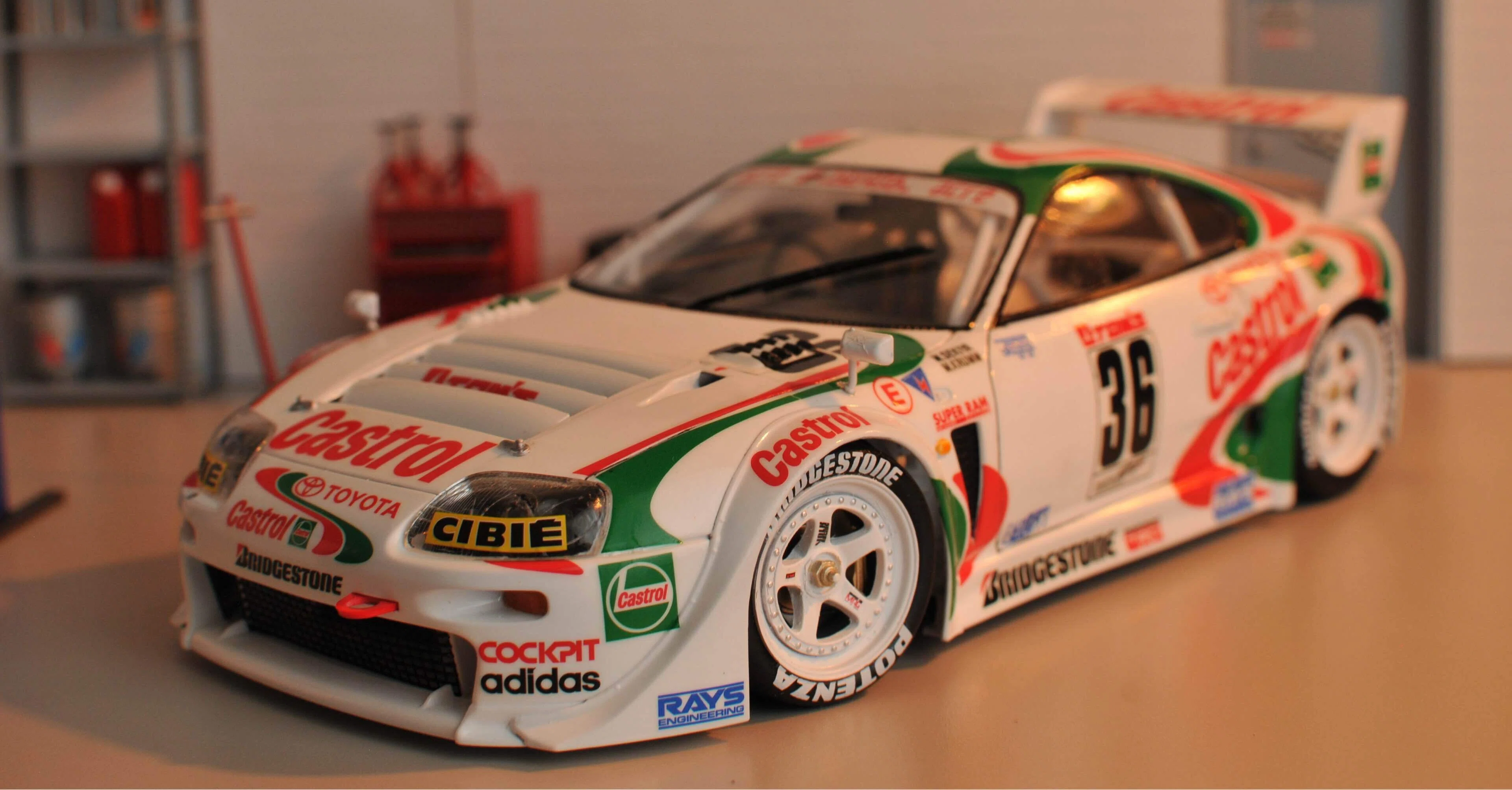 タミヤ TA02W カストロール トヨタ スープラ GT トムス タミヤ