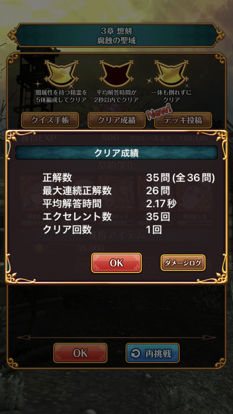 見事な結果
