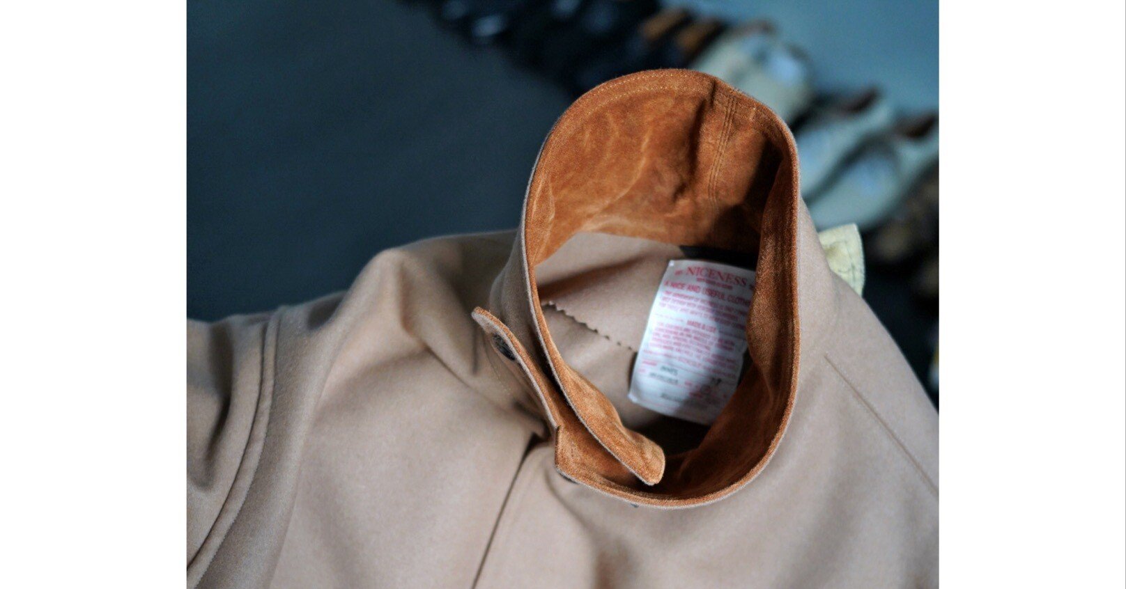 最終価格25aw NICENESS  BEIGE サイズM タグ付 25SS】NICENESS(ナイスネス)/ 