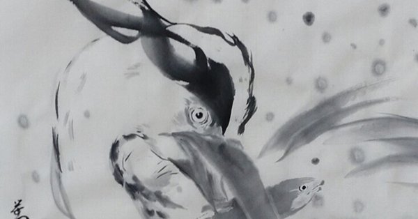 墨で鳥－水墨画練習帳 - アオサギ｜KaoRu IsjDha｜note