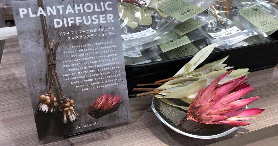 お部屋を彩り 豊かな香りで包み込んでくれるドライフラワー Plantaholic Diffuser の話 山下義弘 ドケットストア店主 Note