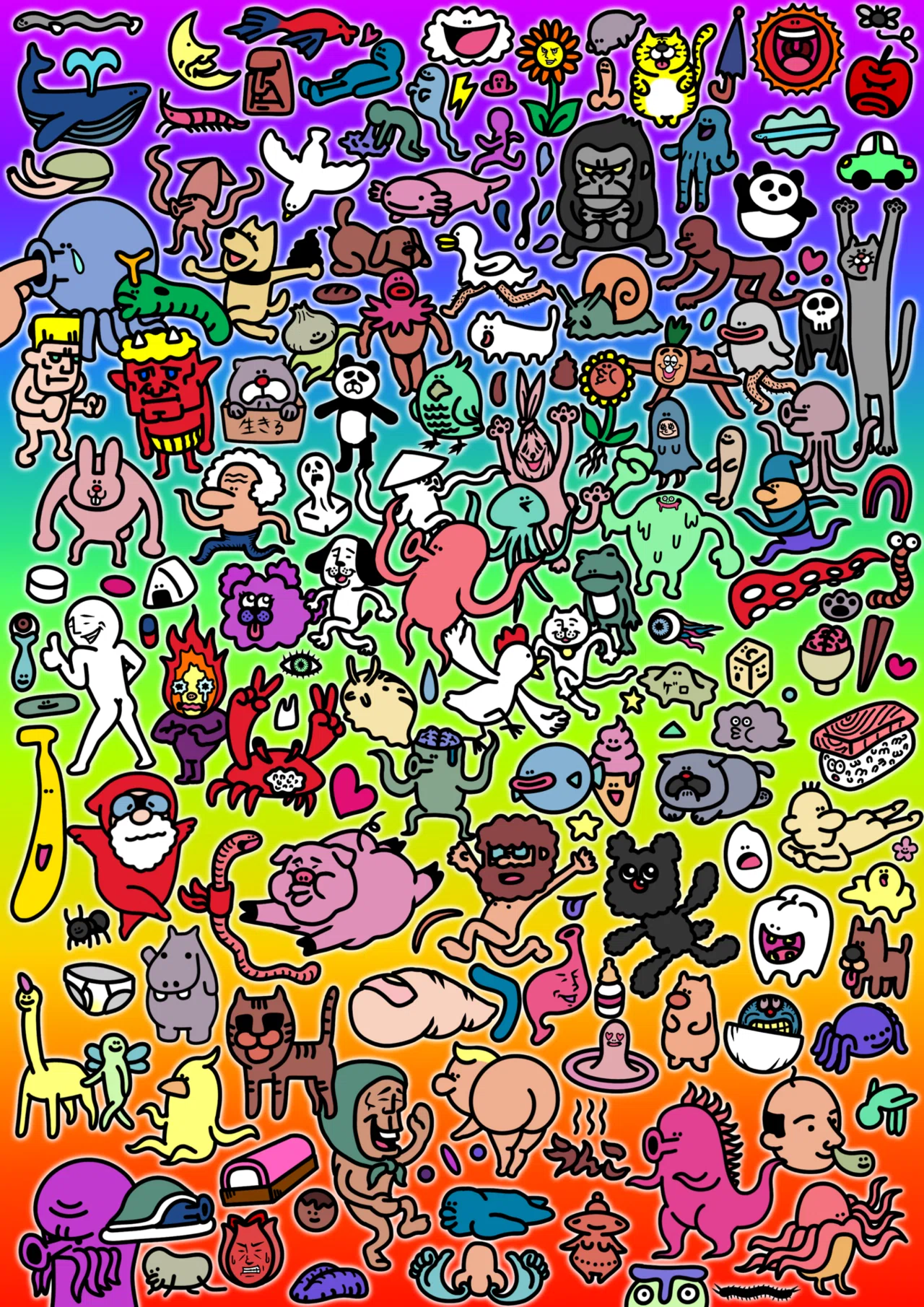たくさんのキャラクターを描いたから見て。｜toyofumi_t