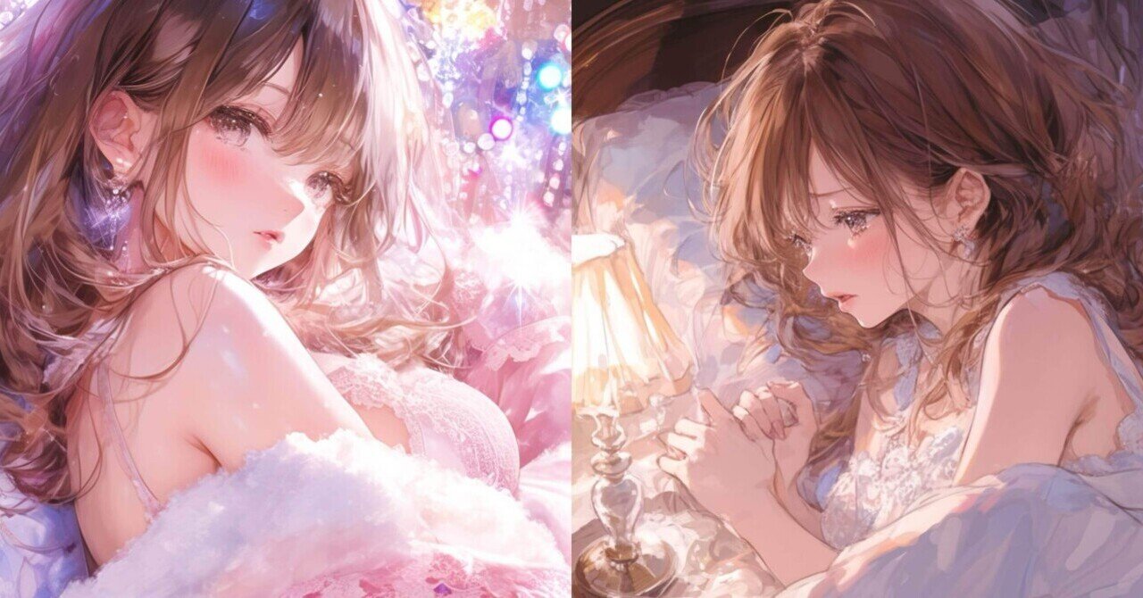 niji・journeyで描いた【おやすみなさい♡】｜aoi_atelier