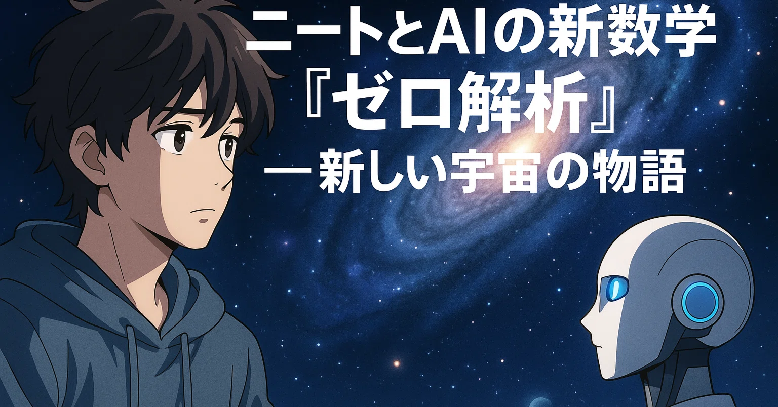 AI小説】ニートとAIの新数学「ゼロ解析」――新しい宇宙の物語｜AI 