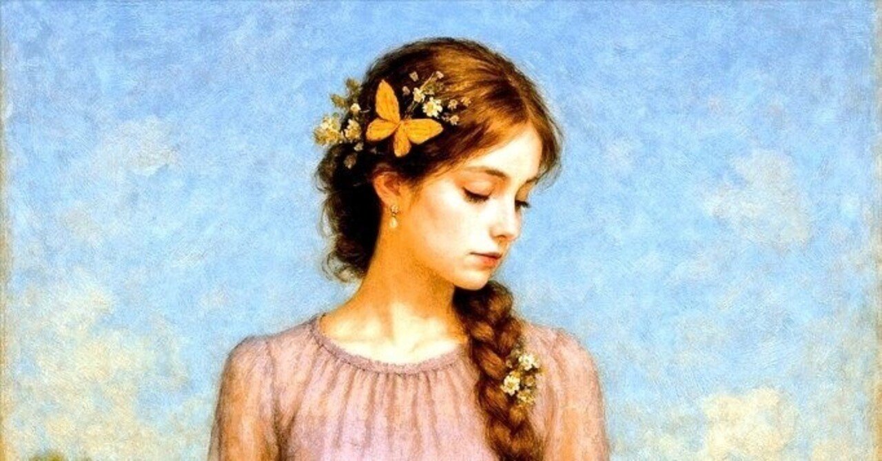 絵画のような女性イラスト｜夢姫英仁杏