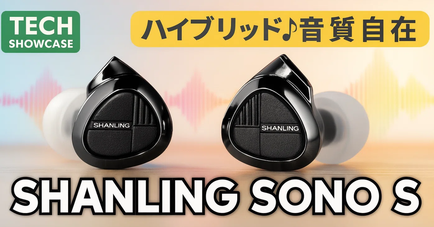 SHANLING SONO S — ハイブリッド有線イヤホンの新定番｜りょー@モノの速報