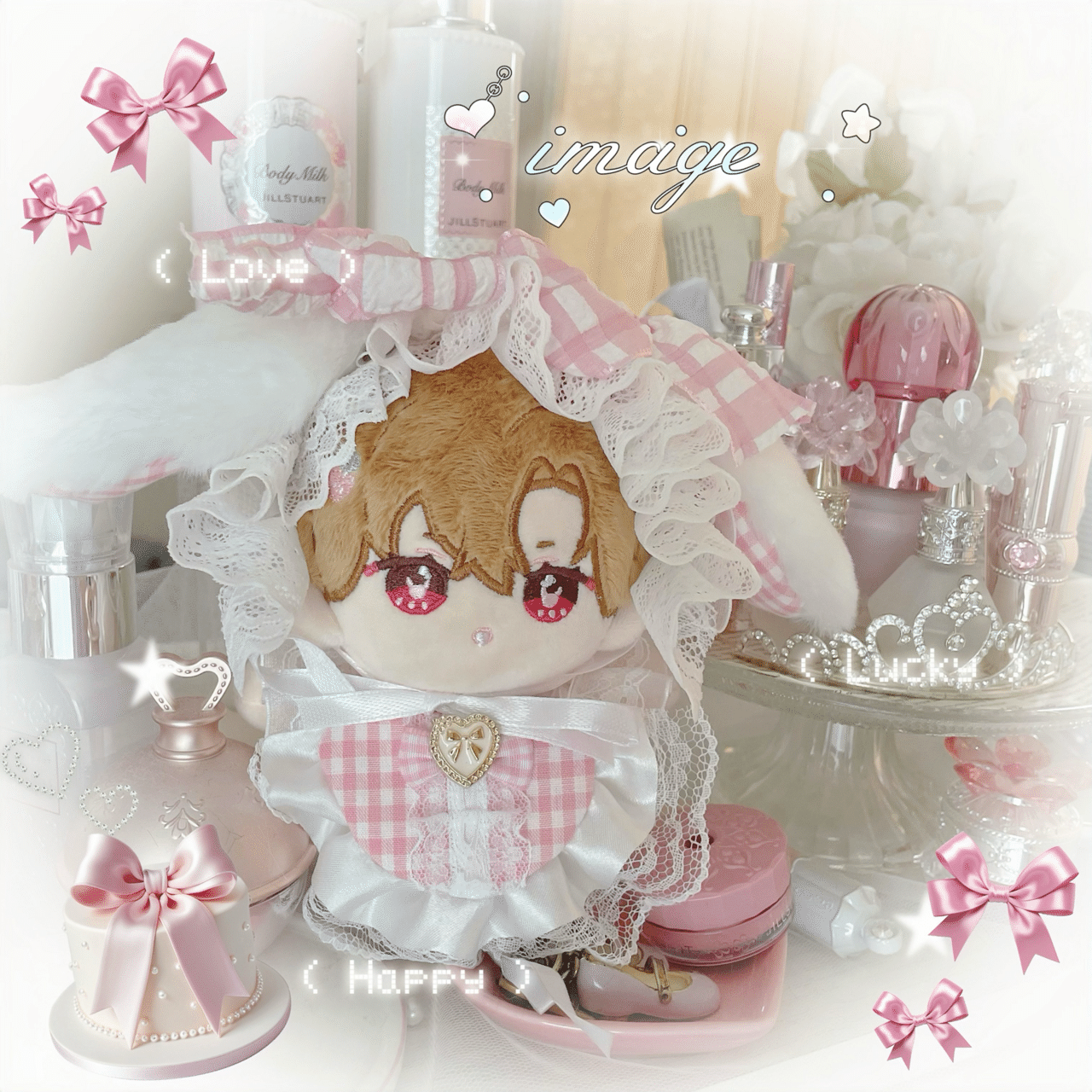 スタイ・ヘッドドレス型紙配布🐰🎀｜タル🌙ぬい服屋さん