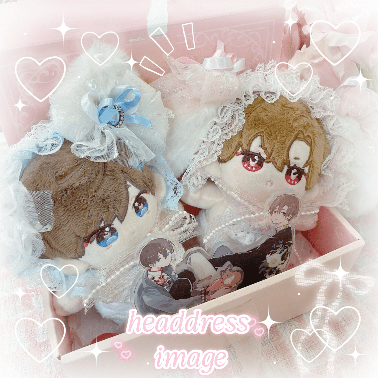 スタイ・ヘッドドレス型紙配布🐰🎀｜タル🌙ぬい服屋さん