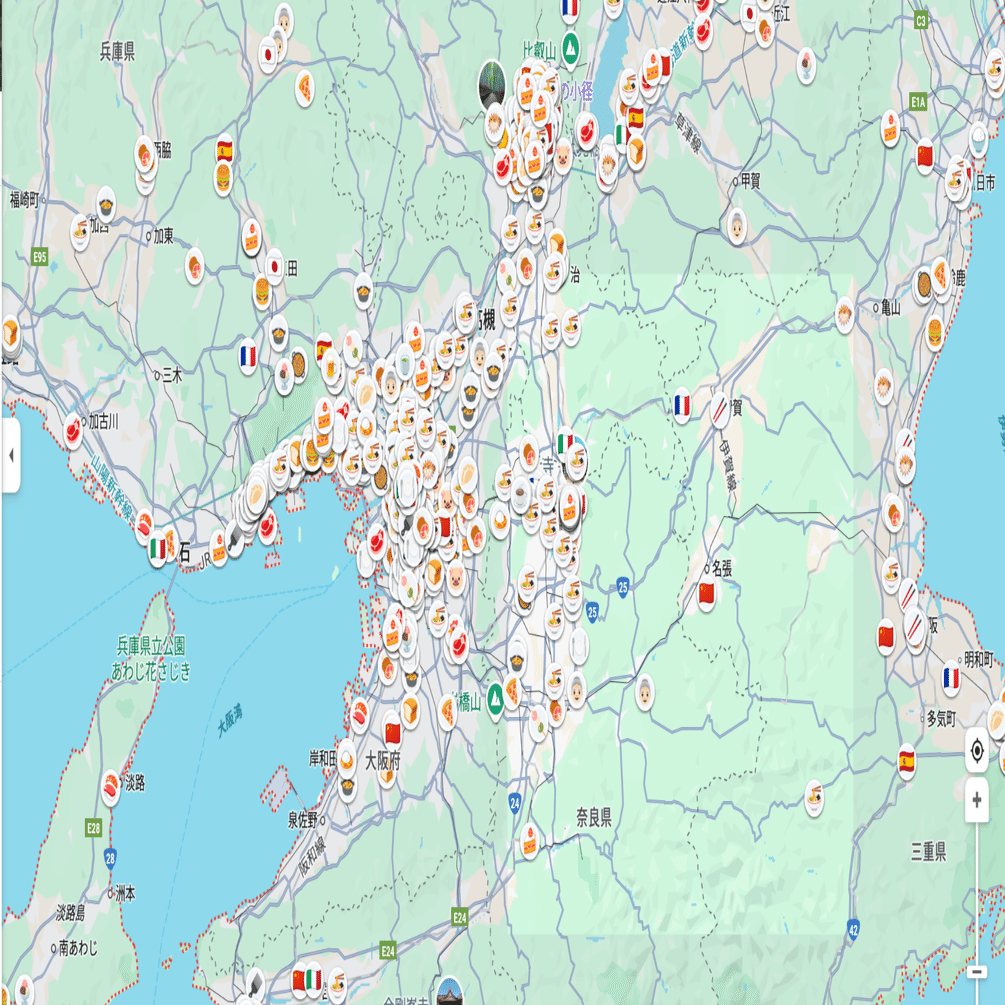 関西の食べログAword / 百名店 全2250店を地図化しました｜ケン
