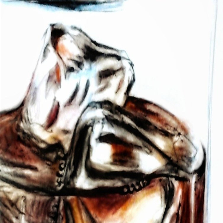 アイスコーヒー』色鉛筆画｜せきぞう、