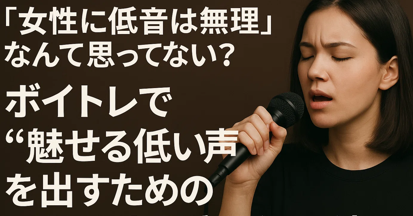 低い 声 出し 方 女