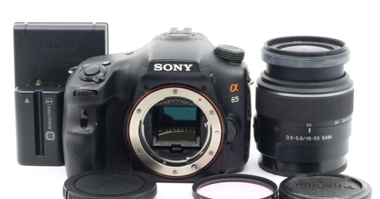 SONY デジタルカメラ a55 SLT-A55V レンズ2点付 4.5-5.6/75-300 3.5-5.6/18-55 本体