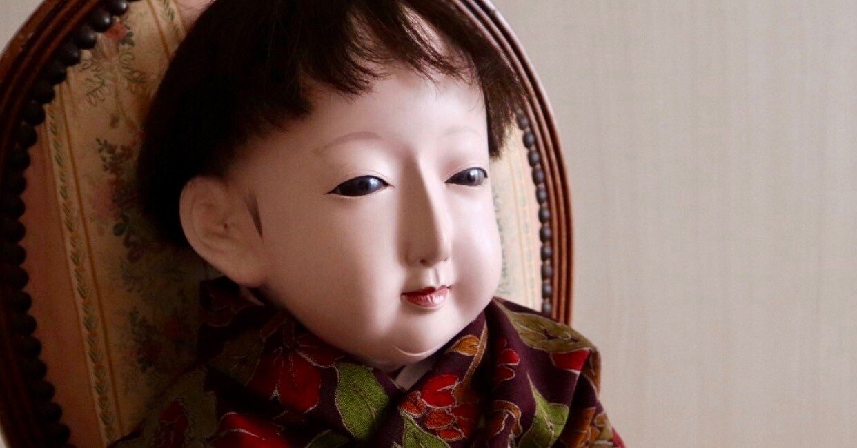 古い　市松人形　英山作　大正時代　４０ｃｍ 古い 市松人形 英山作 大正時代 40cm 古い 市松人形 英山作 大正