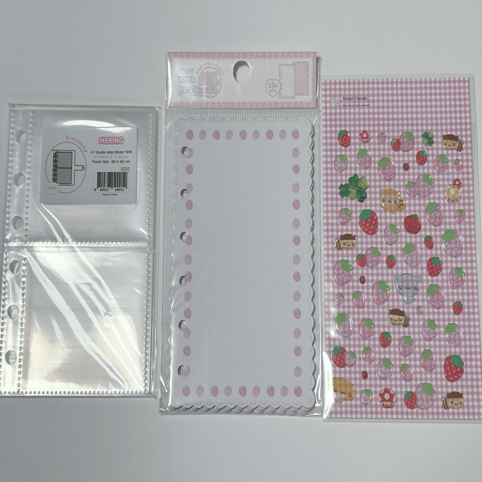 【新品】メリング デニムシール帳とシール台紙10枚入りの2点セット mering MERING購入品￤デニムシール帳｜kono￤シール帳作り