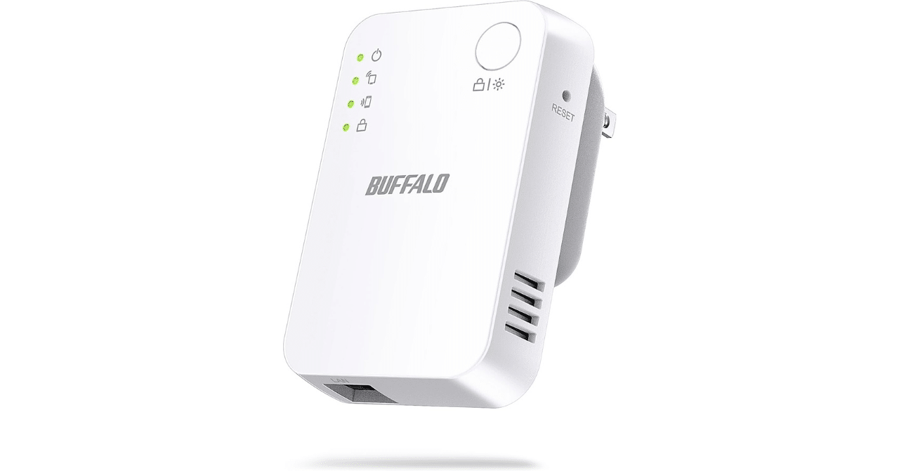 バッファロー WiFi中継機 WEX-1166DHPL/N ハイパワーコンセント直挿し