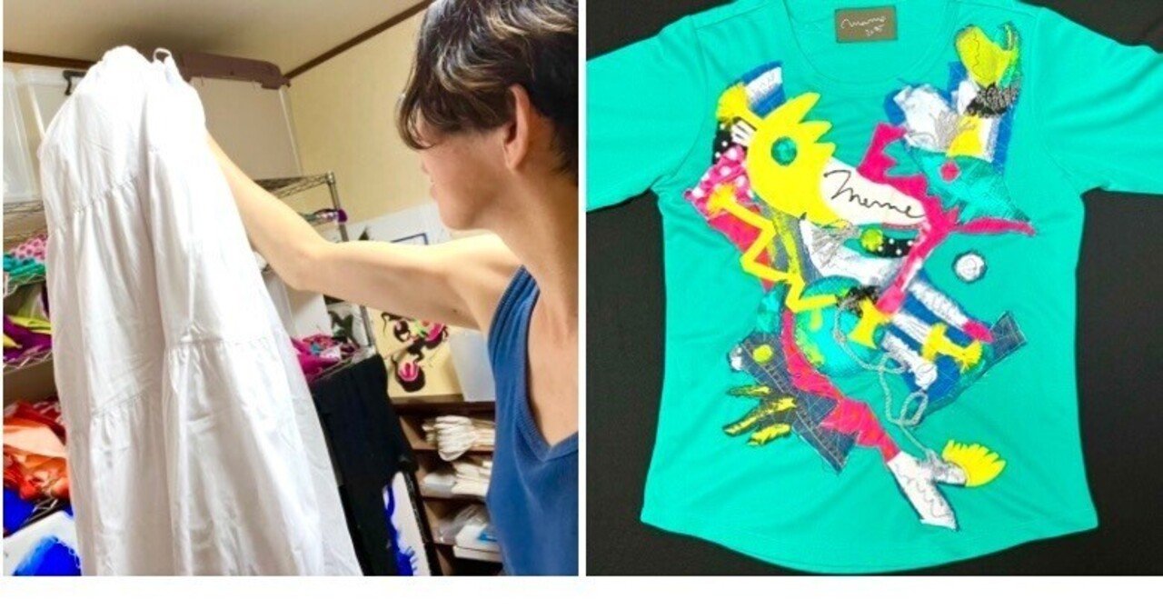 【美品】Koala Momo 長袖シャツ 絵画 アート かまみく コラージュTシャツ | オモコロストア