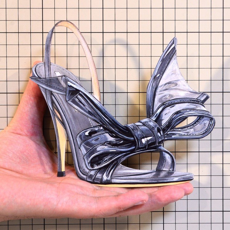 Shoes：01550 “MARCO de VINCENZO” Bow-Embellished Sandal（Resort 2020）