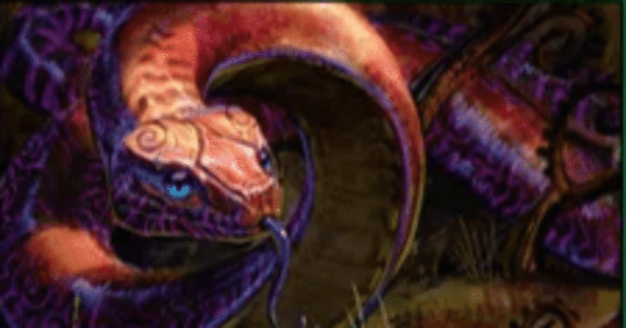 MTGパイオニア】緑黒《巻きつき蛇》デッキのご紹介【瞬間196位】｜宇津美洋