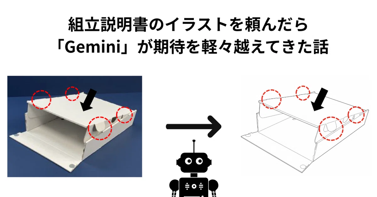イラスト作成 組立説明書のイラストを頼んだら「Gemini」が期待を軽々越えてきた話