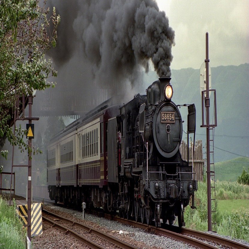 v086, 豊肥本線：SLあそBOY （1989年）｜ひろやん