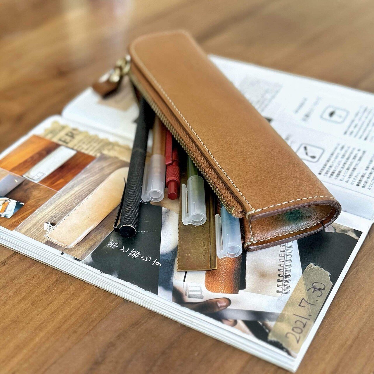 土屋鞄のペンケースに残った、息子の成長の証｜my_leather_items