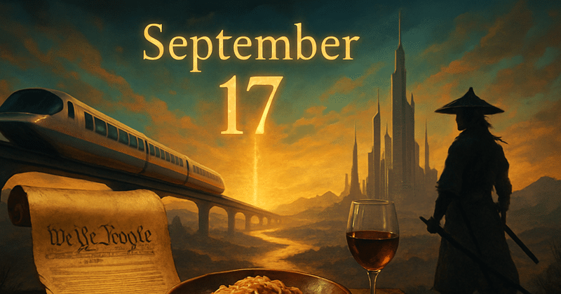 今朝のトリビア・暦の小窓｜2025年9月17日