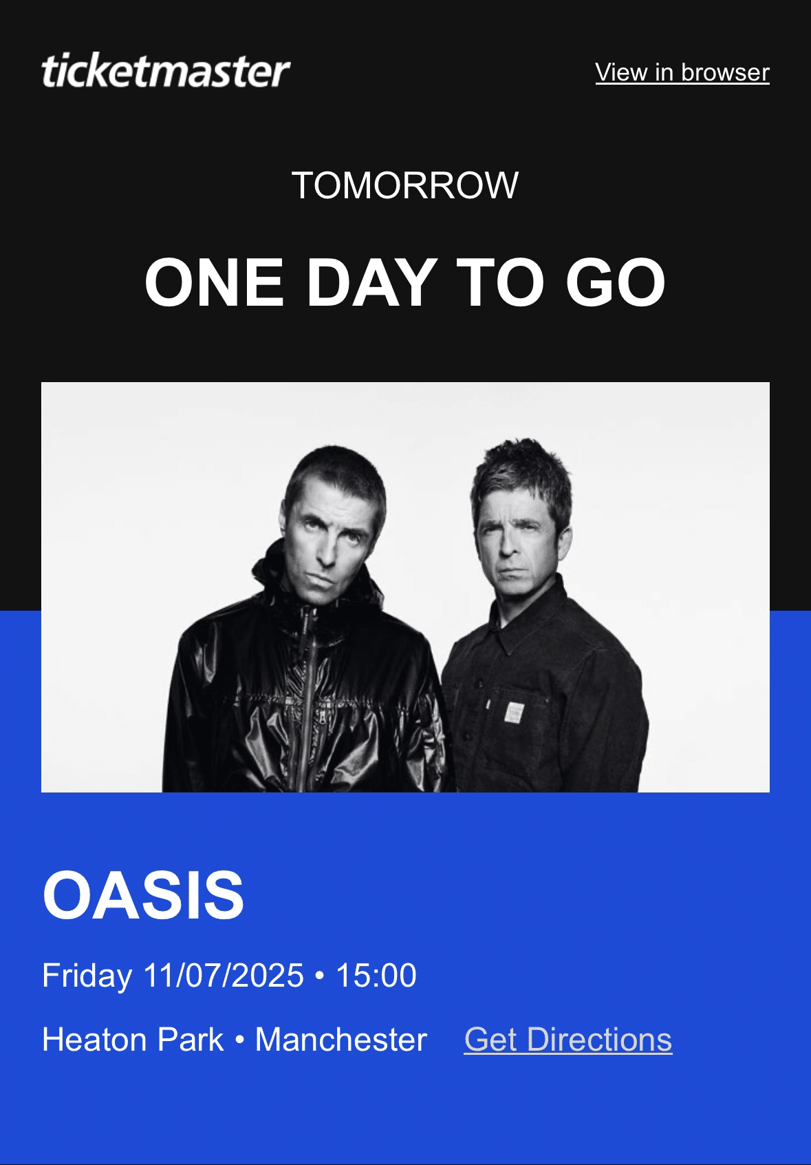 oasis 2025 7/12 マンチェスター　ライブ　初日の翌日 新聞 記事 oasis 2025 7/12 マンチェスター ライブ 初日の翌日 新聞 記事