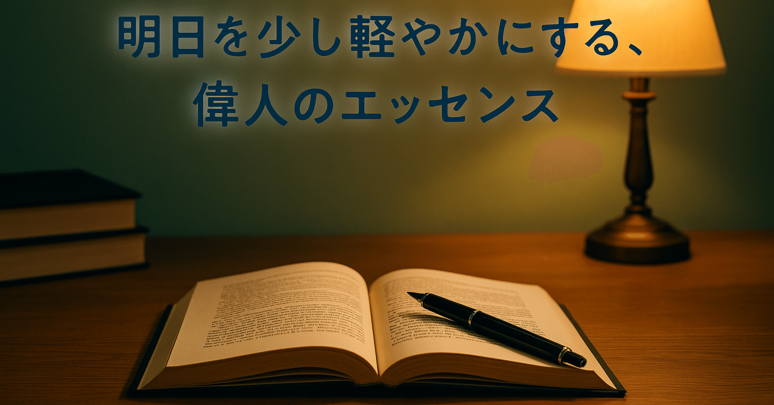 感謝を思い出す、偉人のエッセンス―― 日常をやさしく照らす名言10選 ――｜にじかぶ@ゆっくり二刀流で生きていく, image size:1536x804