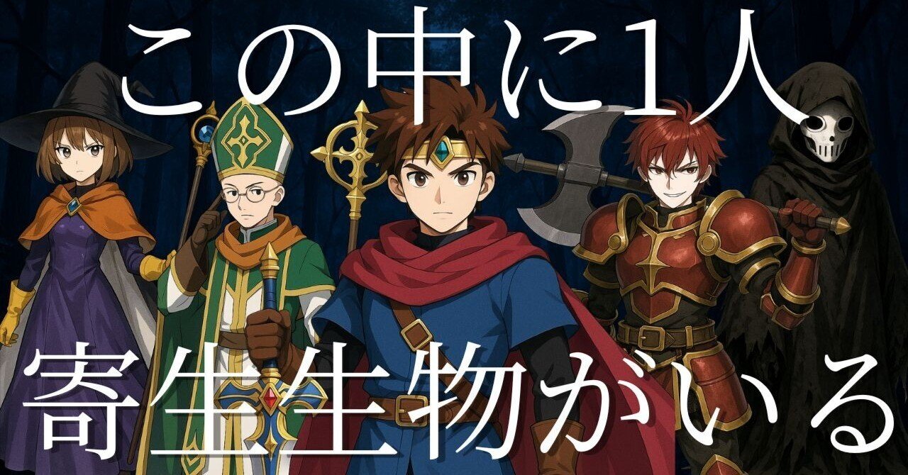 誰だか分かりますか？】この中に1人、寄生生物がいる｜Shakaの物語講座 (魔法学校の新聞部), image size:1280x670