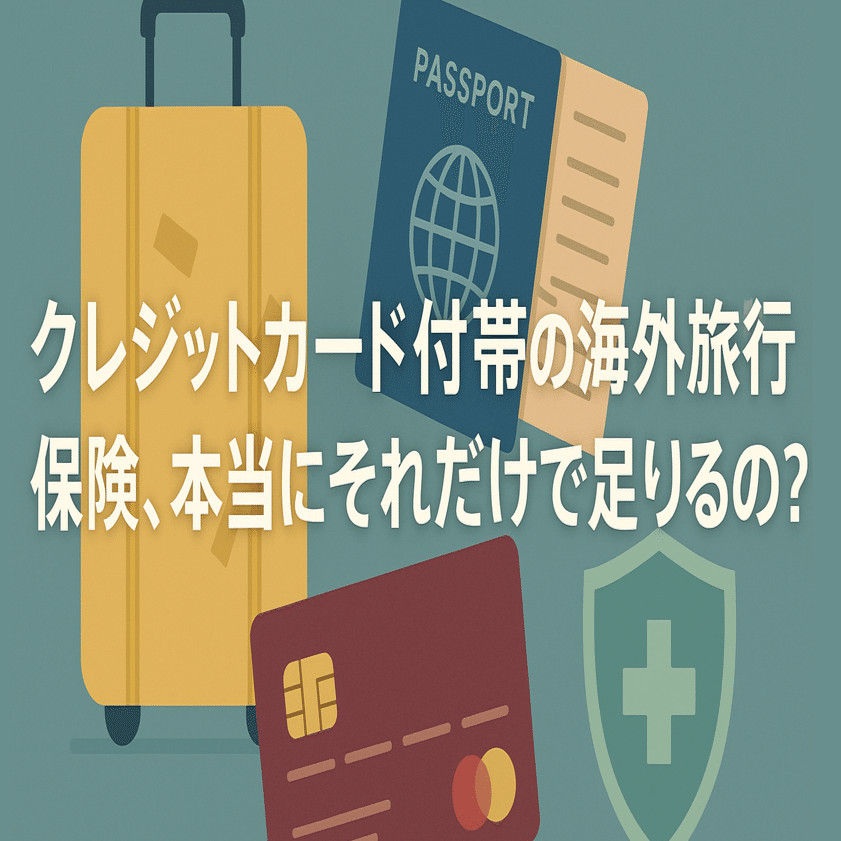 クレジットカード付帯の海外旅行保険、本当にそれだけで足りるの？｜ただの旅好きおじさん