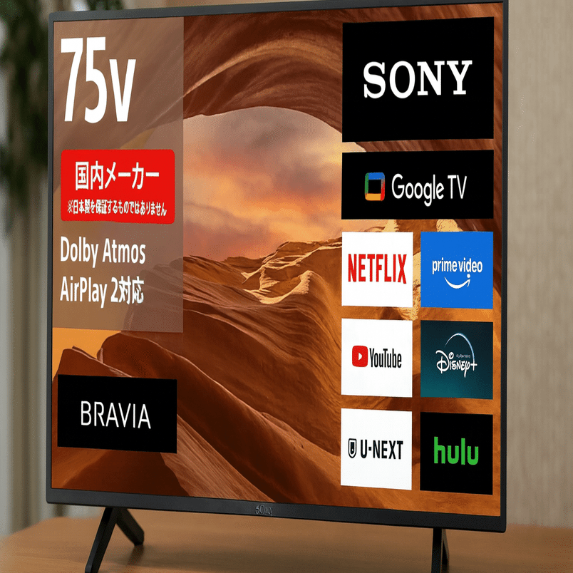 現実直視】ソニー75インチKJ-75X75WL徹底レビュー！買う前に絶対知って