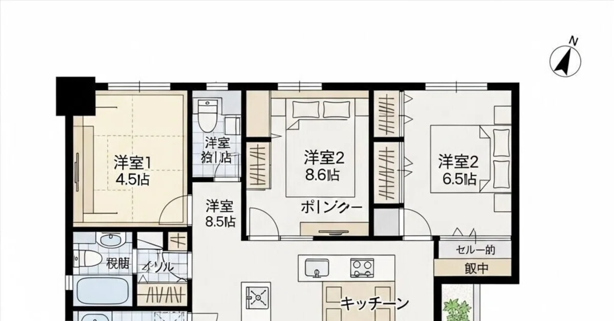 図面を読んでいる小さな女の子