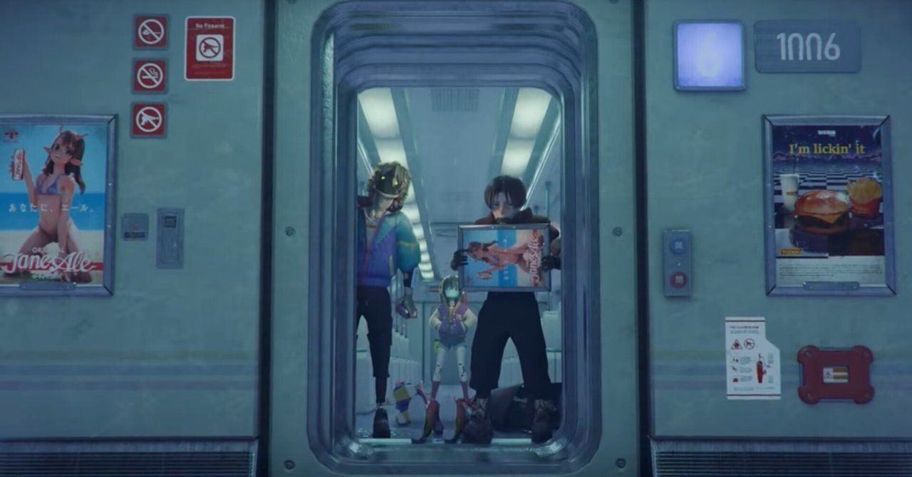 BingAI】『銀河特急ミルキー☆サブウェイ』の背景にあるレトロな