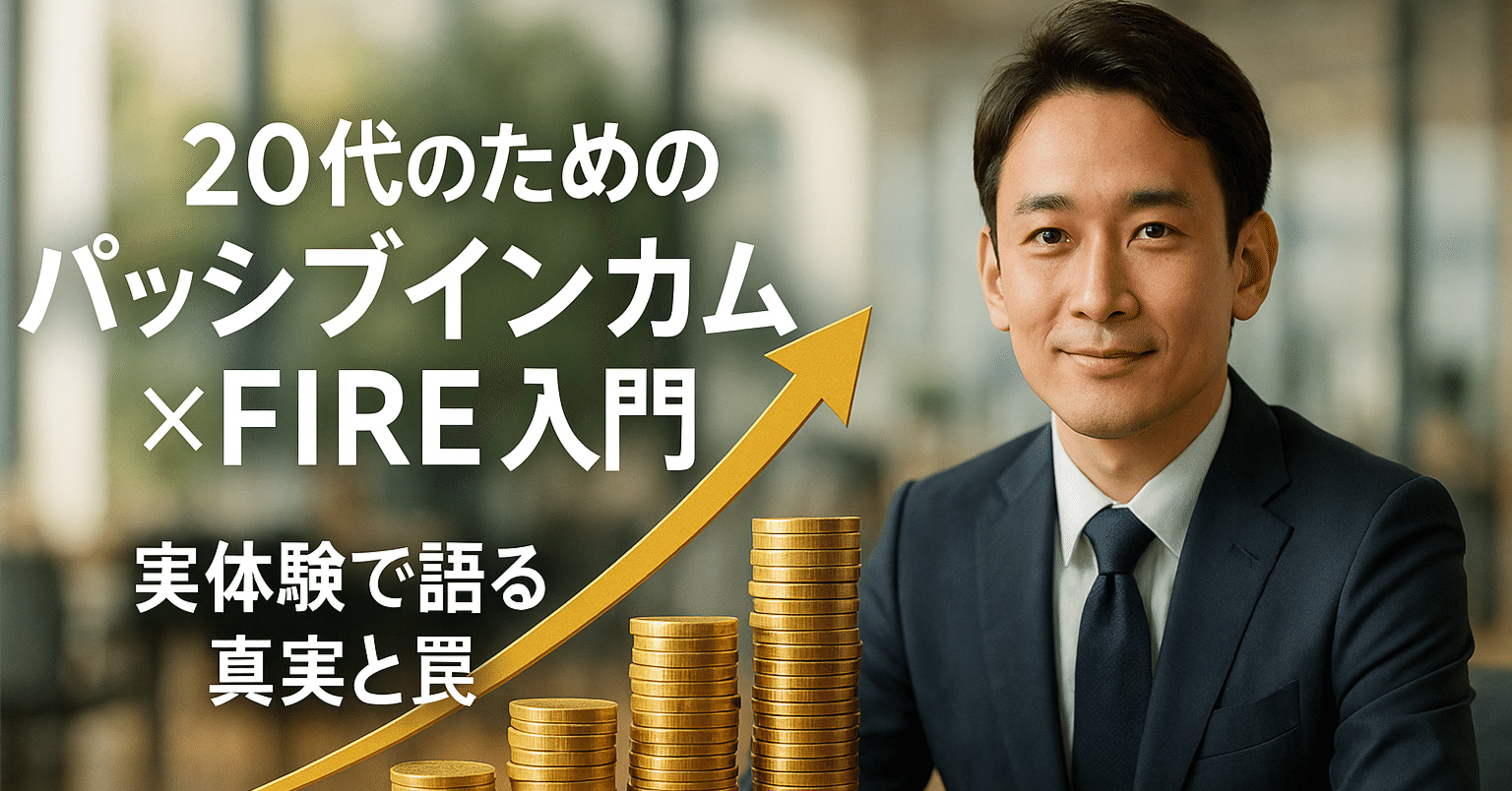 20代初心者のための不労所得×FIRE入門：定義から戦略まで【実体験で語る真実と罠】｜Takahiro Sakashita