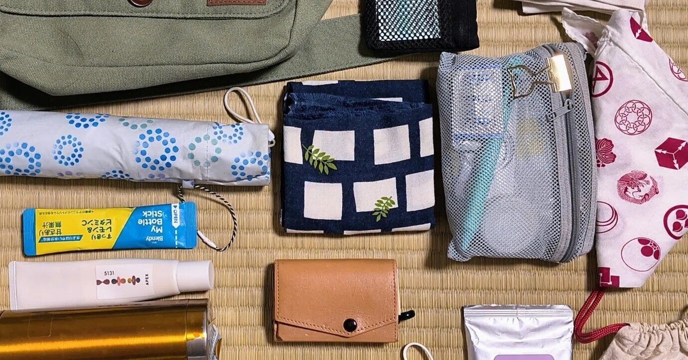 旅の荷物【友人の東京旅に同行する2泊3日の旅】｜旅する八朔