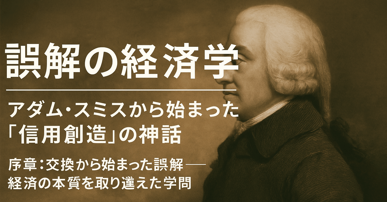 誤解の経済学──アダム・スミスから始まった「信用創造」の神話「二層構造理論2.0」｜LETITA