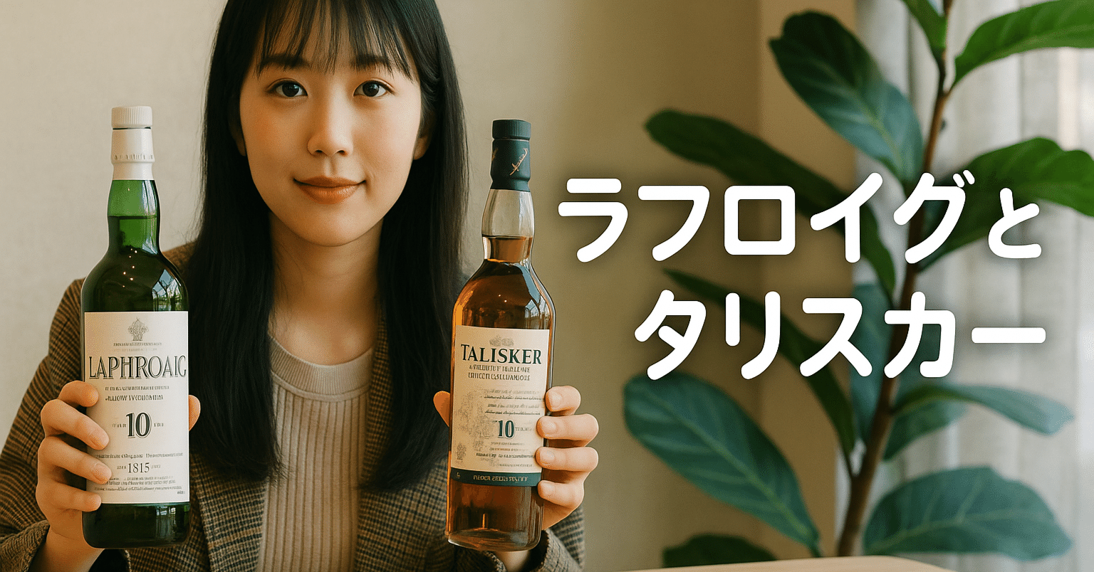 スコッチウイスキーの個性対決｜ラフロイグ10年とタリスカー10年を香り
