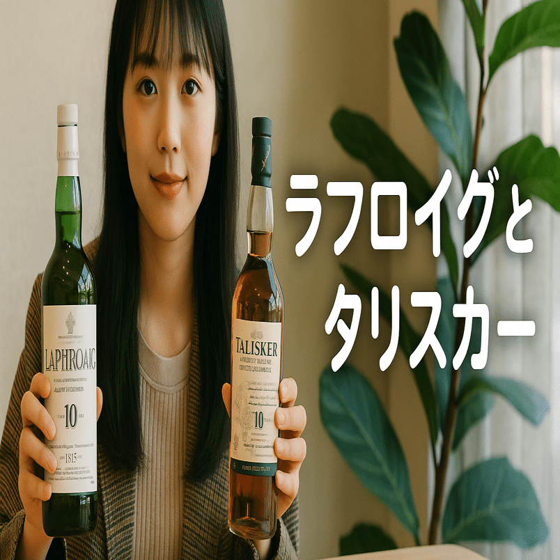 スコッチウイスキーの個性対決｜ラフロイグ10年とタリスカー10年を香り
