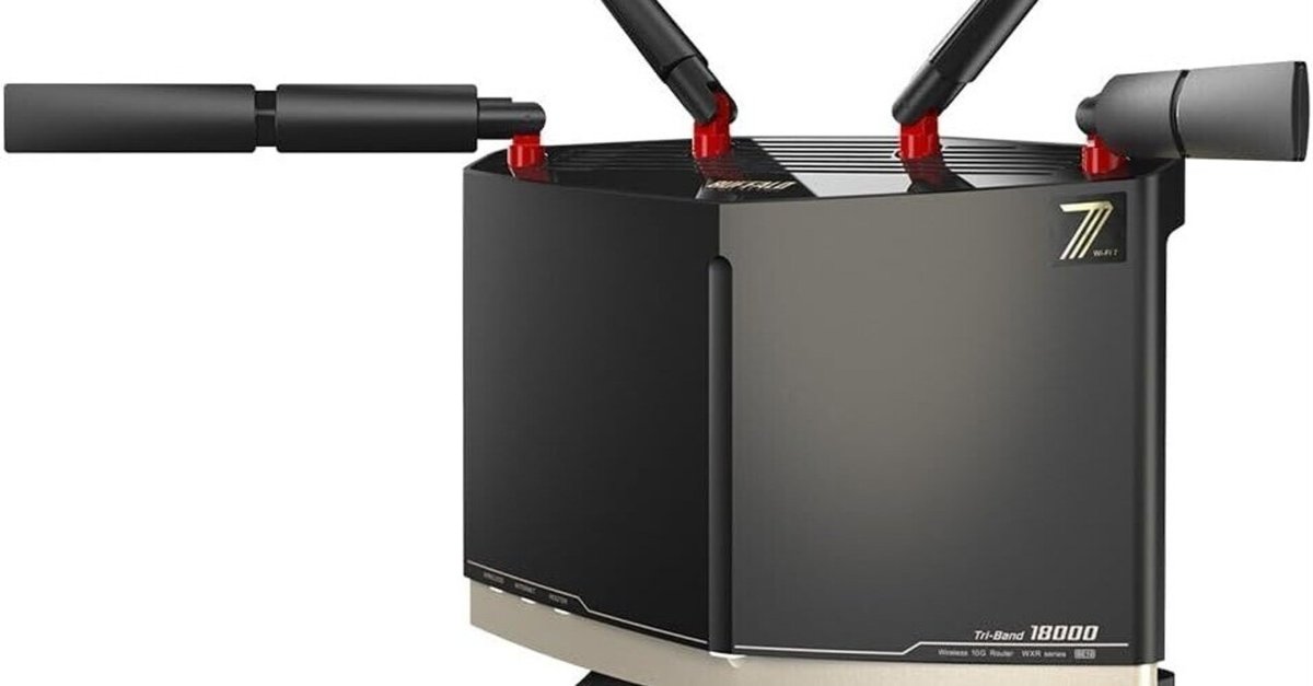 WXR18000BE10P 2台セット WIFI7対応 トライバンド ルーター BUFFALO WXR18000BE10P/D Wi-Fi 7対応トライバンドルーター