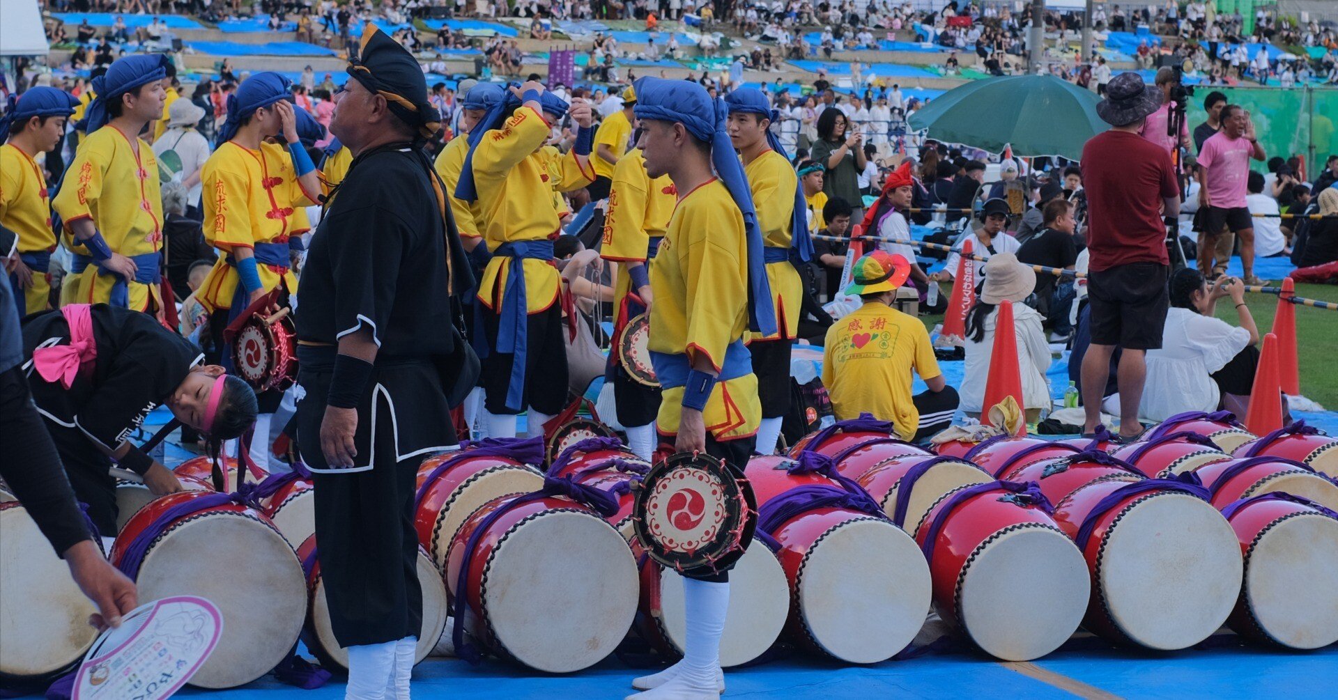 エイサーや文化祭、運動会、イベントに大活躍のエイサー用太鼓（直径