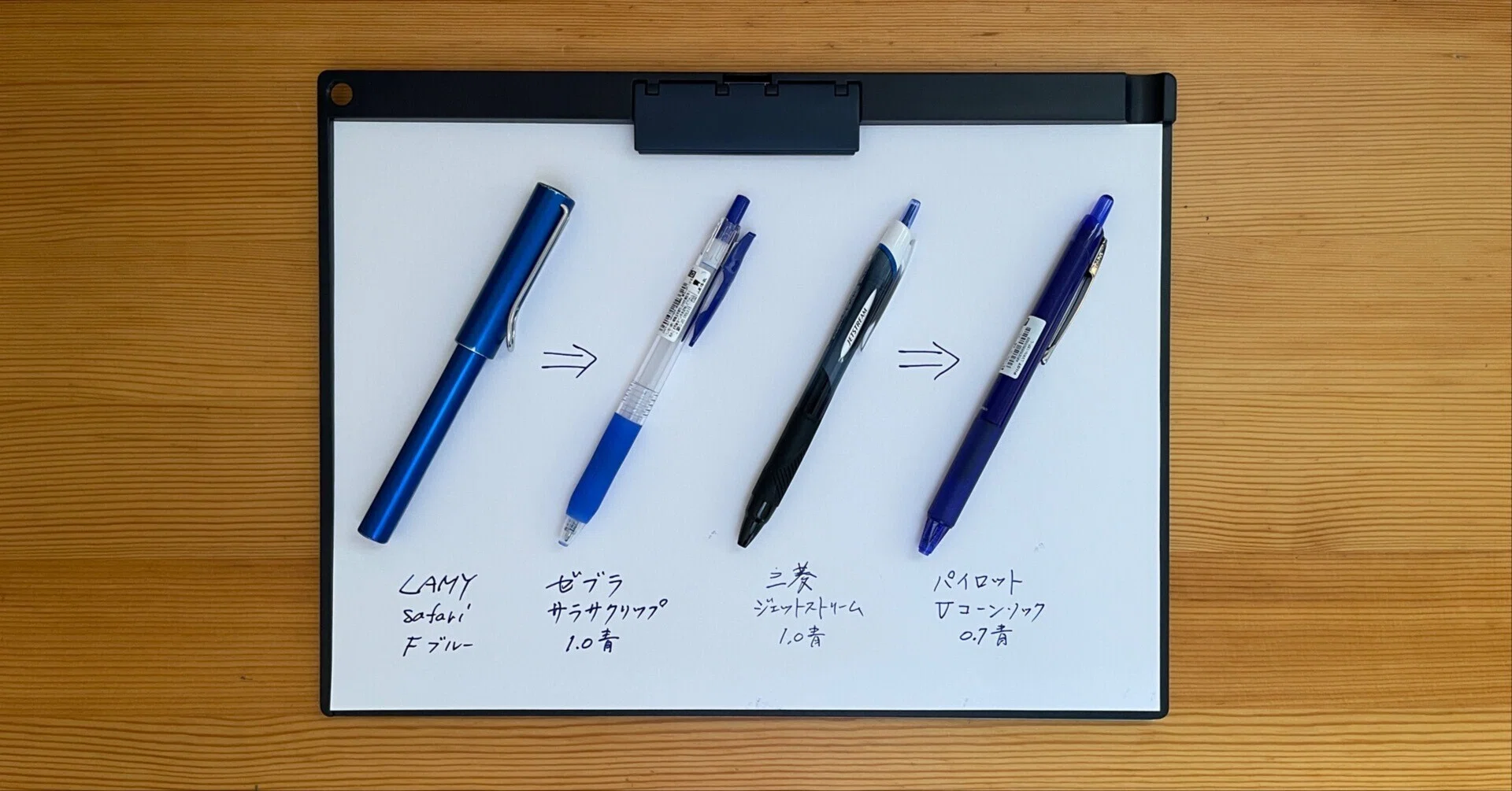 手書きメモのペン｜tr-kiyo