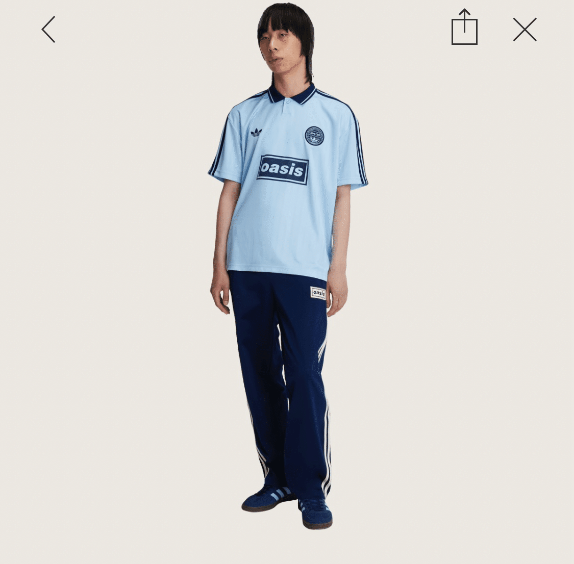 【新品未着用】adidas oasis スウェット ジャージXSサイズ 新品☆adidas x oasisトラックトップジャケットジャージXXLオアシス