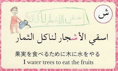 13 果実を食べるために木に水をやる 読札