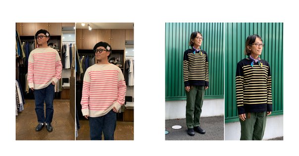 ボーダートップスも秋冬にシフト【PHEENY】Velours border L/S