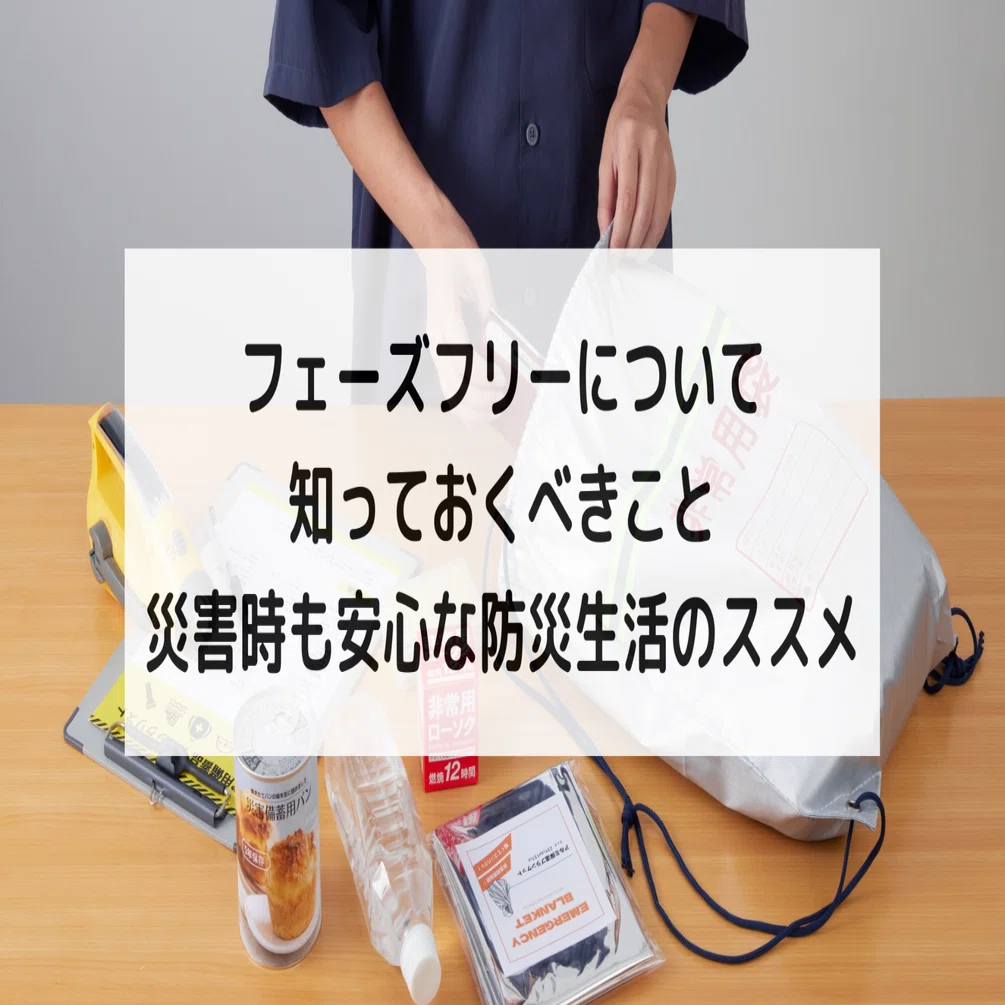フェーズフリーについて知っておくべきこと：災害時も安心な防災生活の 