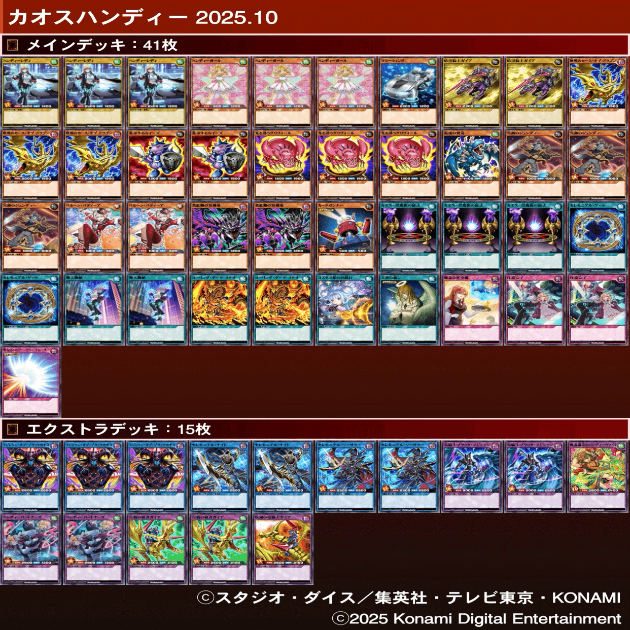 ラッシュデュエル】ハンディーカオス:デッキ紹介｜PANILLA