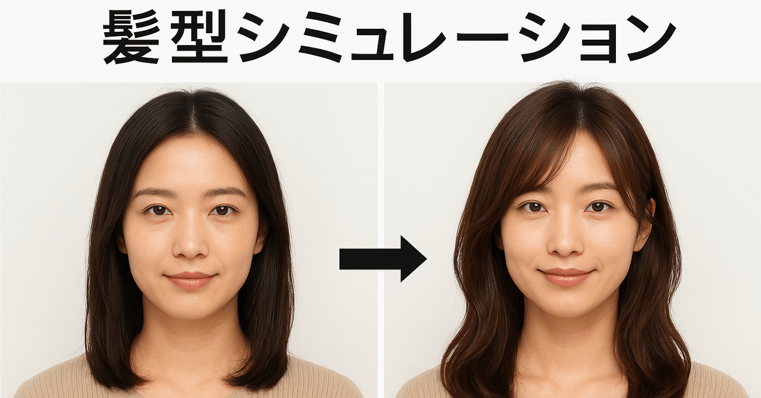 AIで髪型チェンジを試してみた！失敗知らずで自分らしいスタイル見つけ