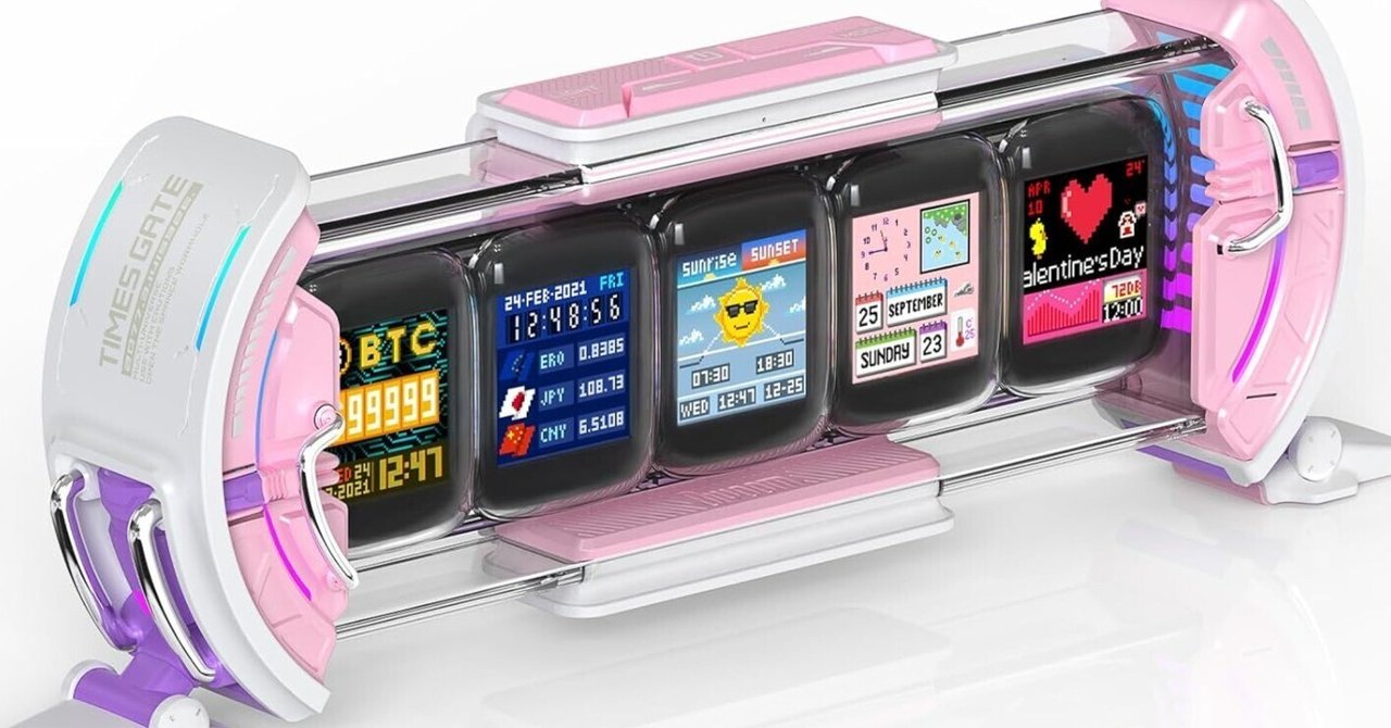 Divoom Times Gate シルバー 超美品 新品同様 サイバーなDivoom Times Gateで未来のデスクを構築 🚀|ピカイチ